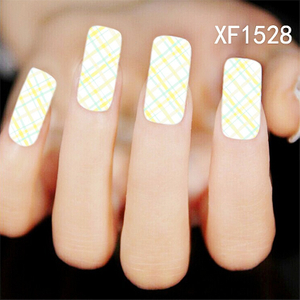 XF1528-1533 Lattice Water Nail Sticker