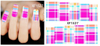 XF1522-1527 Lattice Water Nail Sticker