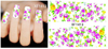 XF1408-1413 Flower Water Nail Sticker