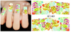 XF1396-1401 Watercolor Flower Water Nail Sticker