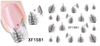 XF1579-1586 Popular Water Nail Sticker