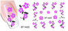 XF1462-1467 Flower Water Nail Sticker
