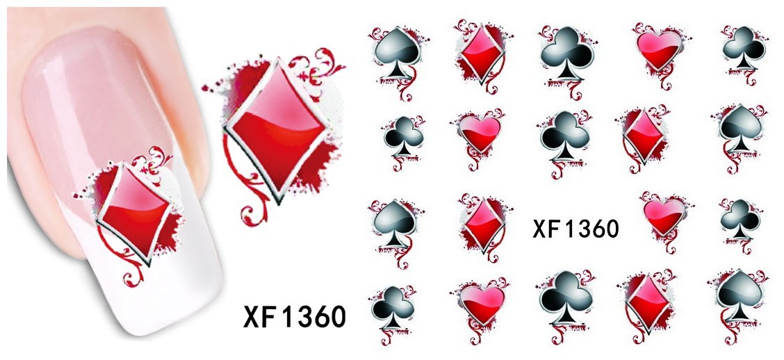 XF1355-1360 Water Nail Sticker
