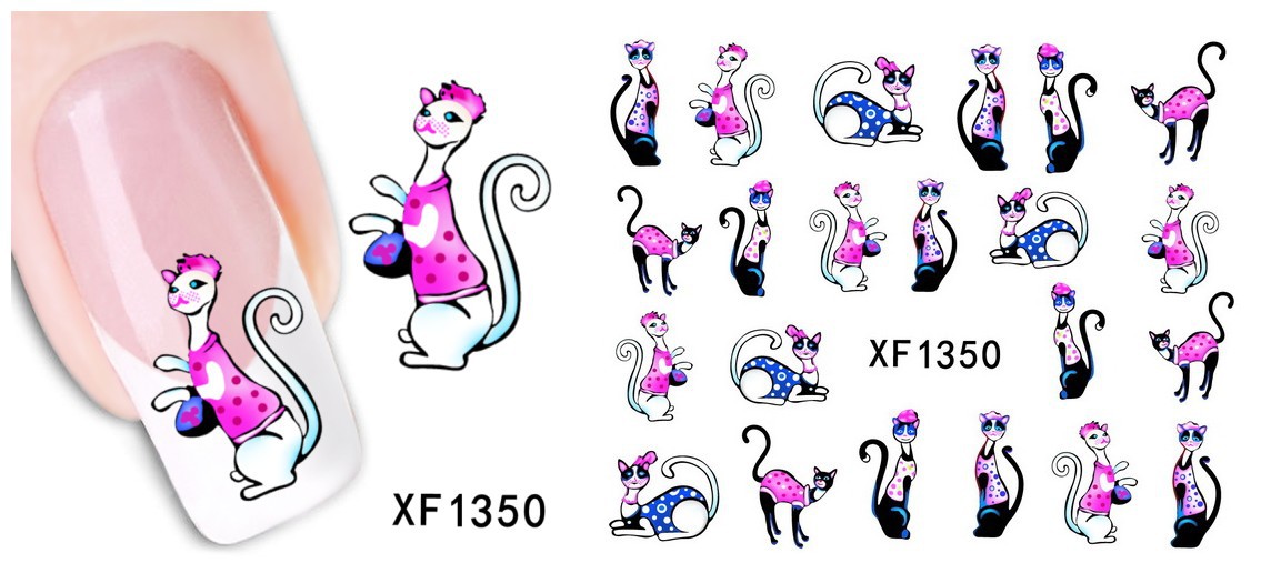 XF1349-1354 Water Nail Sticker