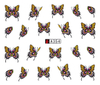 A349-354 Butterfly Water Nail Sticker
