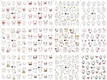 A1357-1368 Cartoon Water Nail Sticker