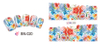 BN019-024 Flower Water Nail Sticker