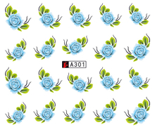 A301-306 Flower Water Nail Sticker