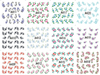 A409-420 Flower Water Nail Sticker