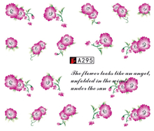A295-300 Flower Water Nail Sticker