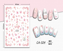 CA-324 3D Peach Blossom Nail Sticker