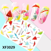 XF3029 3D Self Adhesive Umbrella Nail Art Sticker 