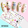 XF3034 3D Self Adhesive Cosmetic Nail Sticker 