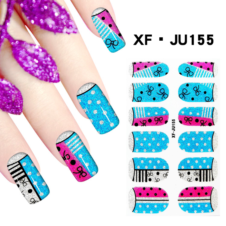 JU155 Full Cover Nail Polish Sticker 