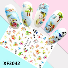 XF3042 3D Self Adhesive Summer Nail Sticker 