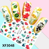 XF3048 3D Self Adhesive Flower Nail Sticker 