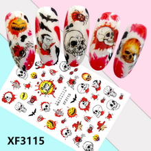 XF3115 3D Self Adhesive Halloween Nail Sticker 