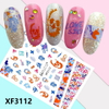 XF3112 3D Self Adhesive Halloween Nail Sticker 
