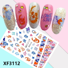XF3112 3D Self Adhesive Halloween Nail Sticker 