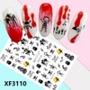 XF3110 3D Self Adhesive Halloween Nail Sticker 