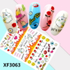XF3063 3D Self Adhesive Fashion Nail Sticker 