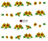 A217-222 Flower Water Nail Sticker