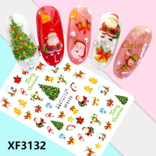 XF3132 3D Self Adhesive Christmas Nail Sticker 