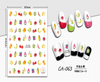 CA-063 3D Hand Drawn Fruit Nail Sticker