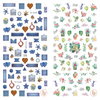 LY151-152 Thin 3D Flower Nail Sticker