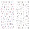 XH003-004 3D Colorful Snowflake Christmas Nail Art Sticker