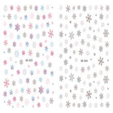 XH003-004 3D Colorful Snowflake Christmas Nail Art Sticker