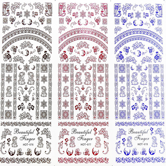 HOT076-078 Water Nail Sticker