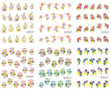 Flower Water Nail Sticker