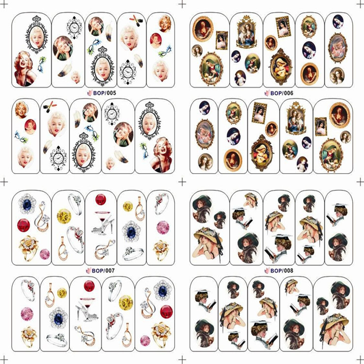 Water Nail Sticker(Single Or 4 in 1)