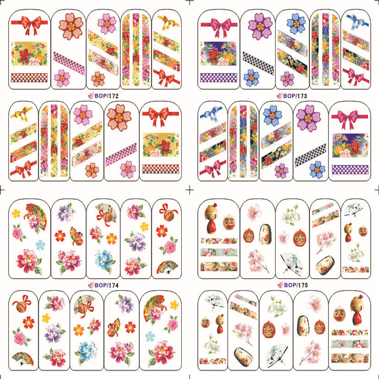 Water Nail Sticker(Single Or 4 in 1)