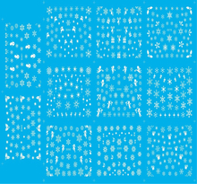 D260-270 White Water Nail Sticker