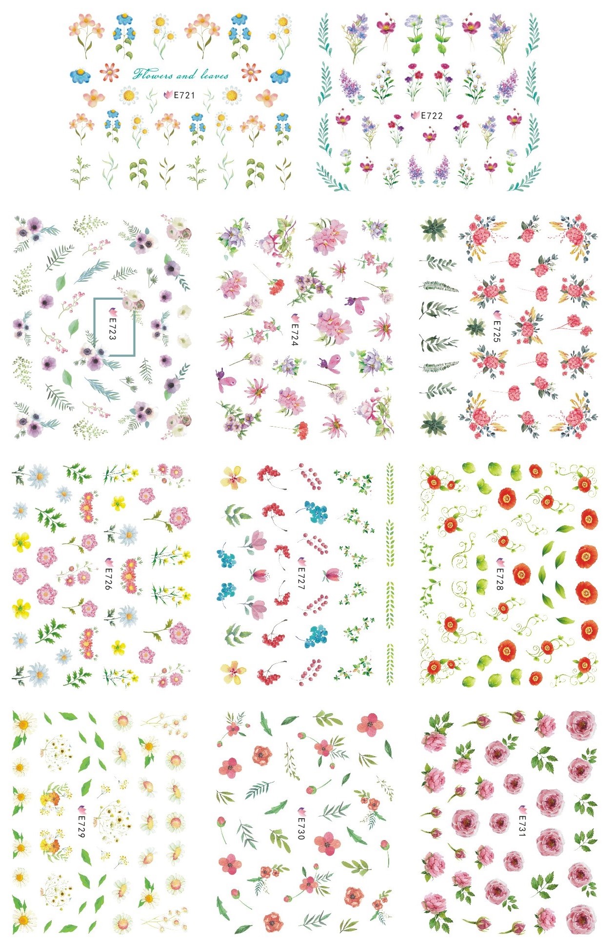 E721-731 春天植物花朵