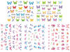 E578-588 3D Butterfly Simulation Nail Art Sticker