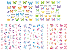 E578-588 3D Butterfly Simulation Nail Art Sticker
