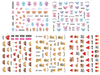 E567-E577 3D Teddy Bear Simulation Nail Art Sticker