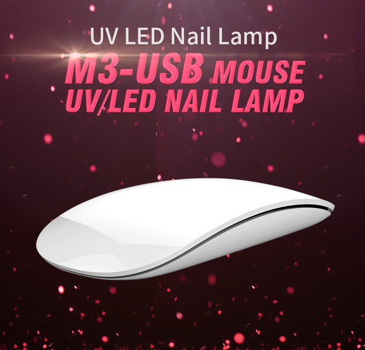 6W Mouse Shape USB UV/LED Nail Mini Gel Polish Lamp