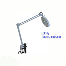 magnifier magnifying nail Lamp with Clamp