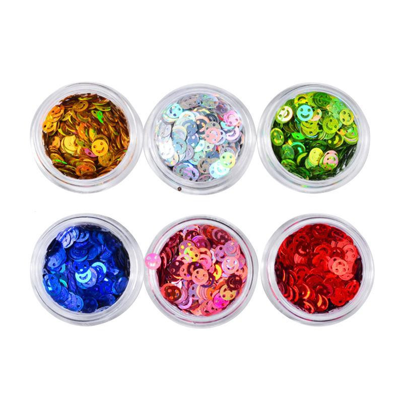 Nail Art Sequins Smiley Face Shiny Nail Art Glitters 