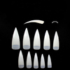 500pcs/bag Artifical Stiletto Nail Tip Sharp Curved Nail Tips