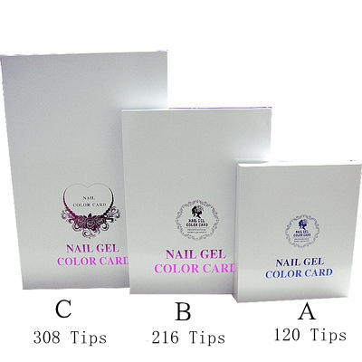 308/216/120 Colors Nail Gel Color Book 