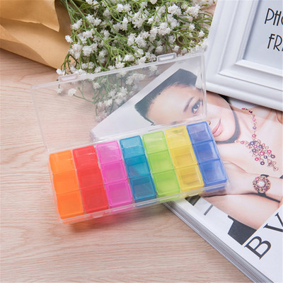 21 Slots Plastic Storage Box 