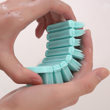 Flexible Soft Silicone Nail Cleaning Brush for Children and nail art