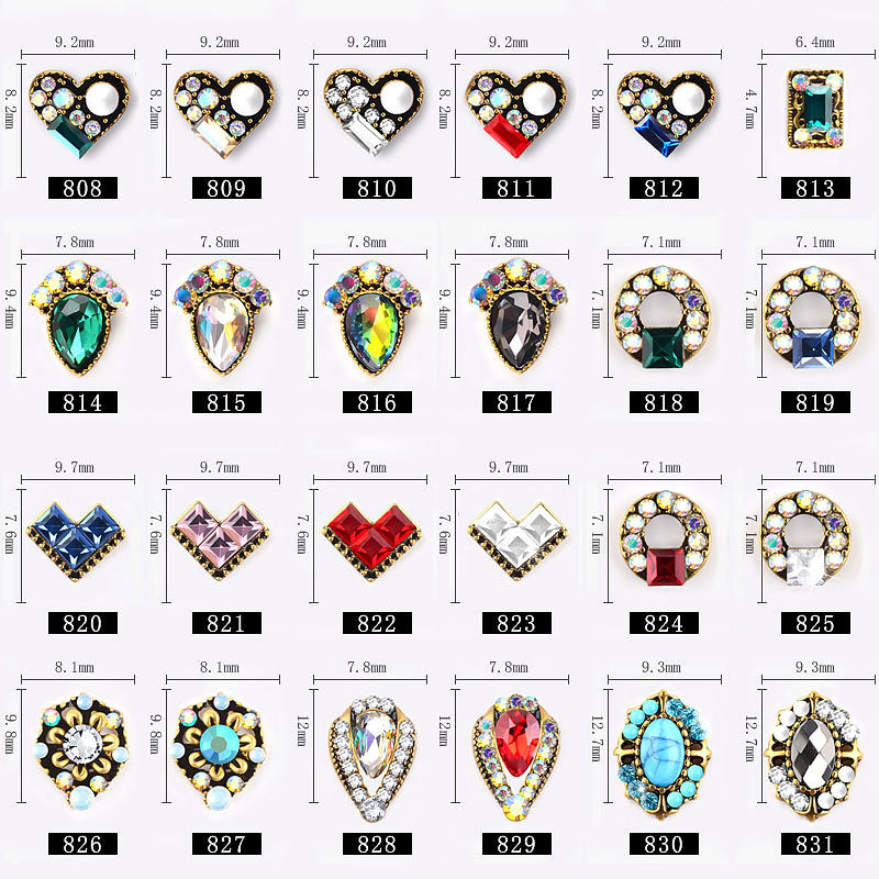 Metal Alloy Nail Charms Jewelry Nail Art Decoration