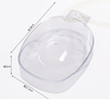 Half Clear Nail Art Manicure Care Soak Bowl