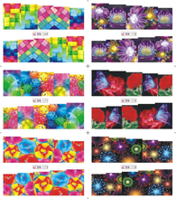 BN169-180 Colorful Water Nail Sticker